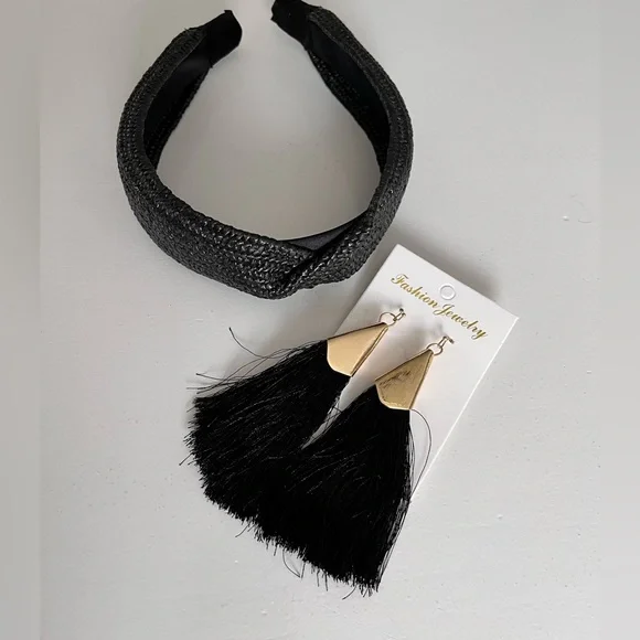 WOVEN HEADBAND & EARRINGS bundle | NWT - Picture 3 of 10